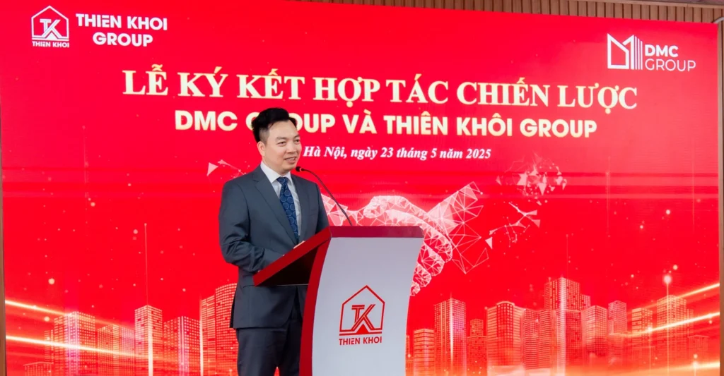 Lãnh đạo Thiên Khôi Group phát biểu về minh bạch thị trường nhà đất bằng công nghệ